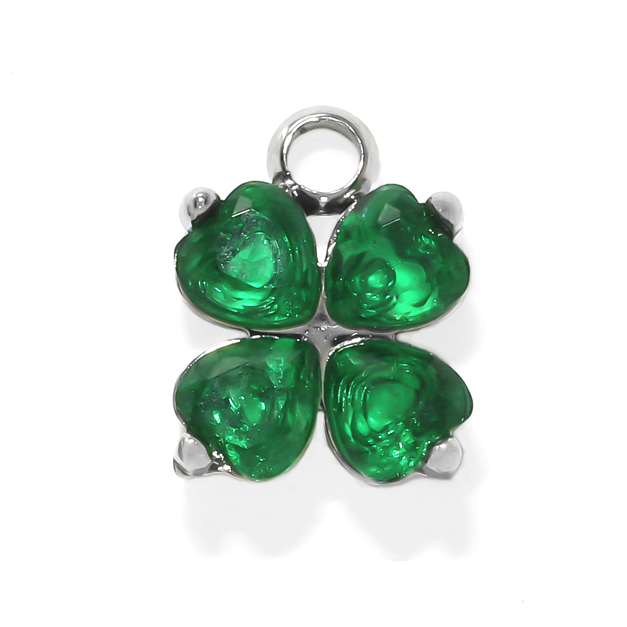 凛 RIN チャーム 14G 16G 18G クローバー 揺れる かわいい ボディ