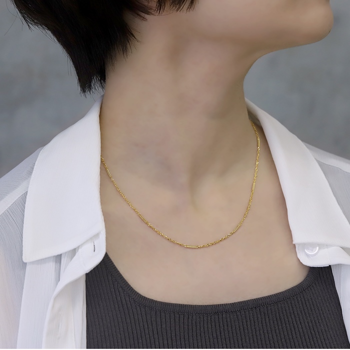 凛 RIN ネックレス チェーン 45cm レディース シンプル 18K