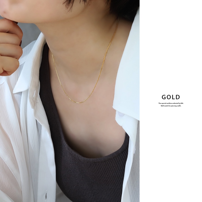今年人気のブランド品や 凛 RIN ネックレス レディース チェーンのみ 38cm 18K ネックレス・ペンダント