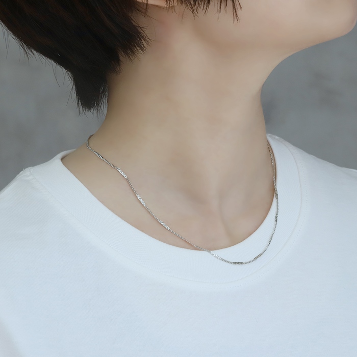 18Kコーティング シルバー925喜平ネックレス メンズ #シルバー #シルバーアクセサリー #ネックレス #チェーン