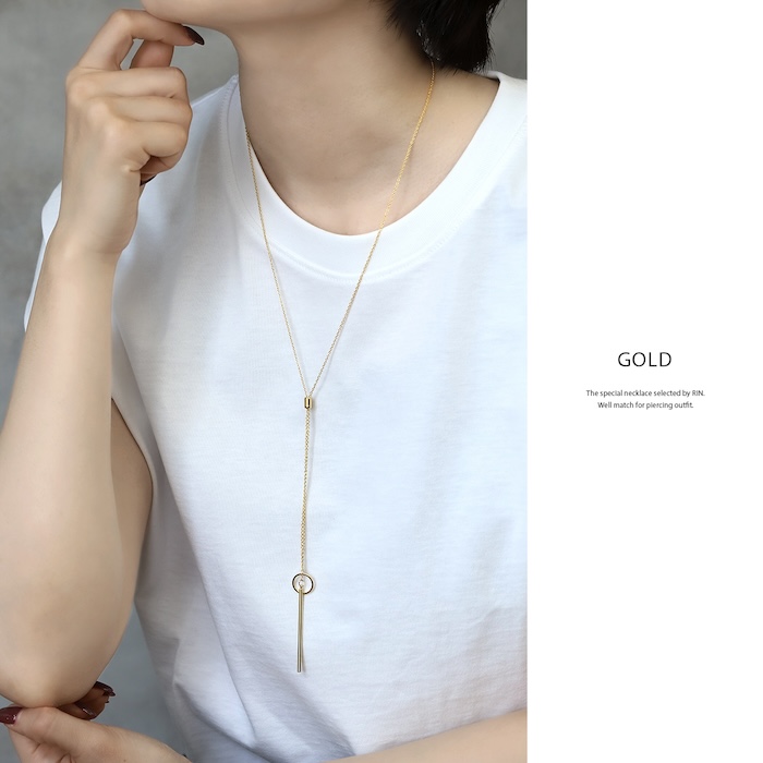 RISIS　22K　蘭ネックレス　ジュエリー　ループタイ　＊新品・未使用品＊ RISIS 22K 蘭ネックレス ジュエリー ループタイ ＊新品・未使用品