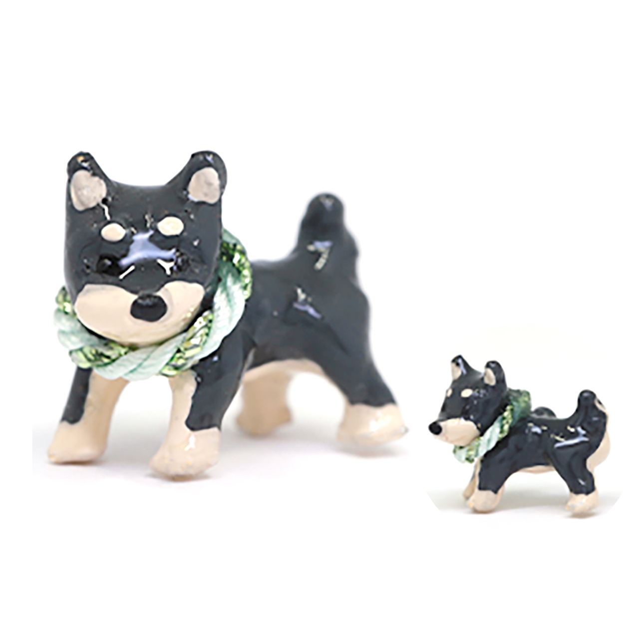 キャッチ 14G 12G ボディピアス 柴犬 大きめ いぬ イヌ ドッグ 和風 オリジナル カスタム パーツ 片耳用 | 凛 RIN | 02