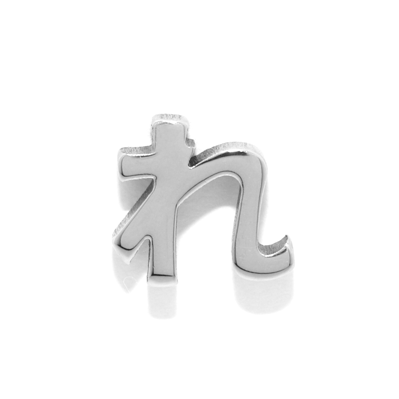 軟骨ピアス 16G ボディピアス ひらがな 文字 イニシャル サージカルステンレス 金属アレルギー対応 片耳用 | 凛 RIN | 42