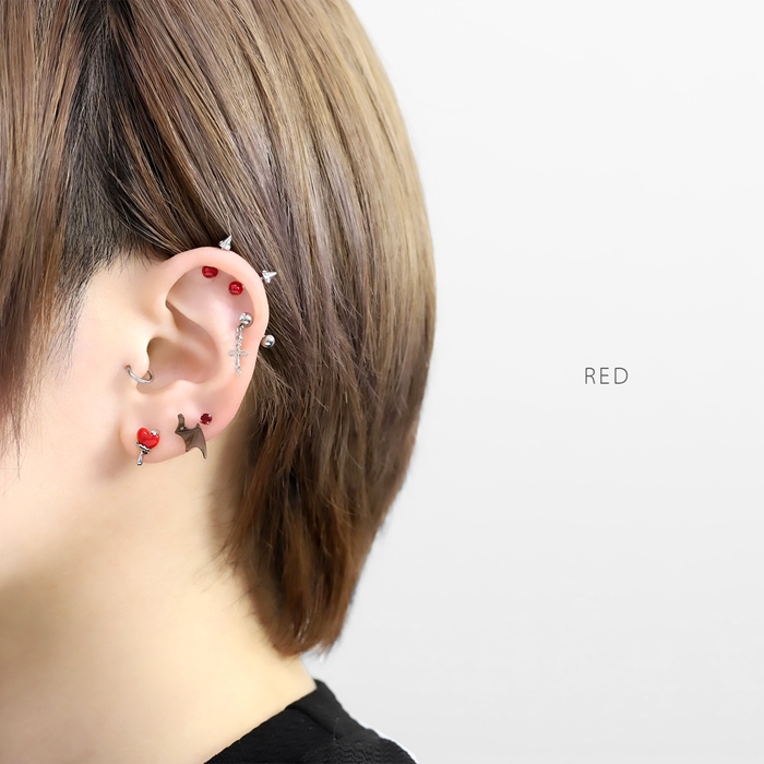 軟骨ピアス 16G ボディピアス ハート メルティング 個性的 凛オリジナル サージカルステンレス 片耳用 | 凛 RIN | 05