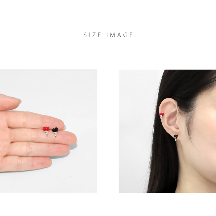 軟骨ピアス 16G ボディピアス ハート メルティング 個性的 凛オリジナル サージカルステンレス 片耳用 | 凛 RIN | 07