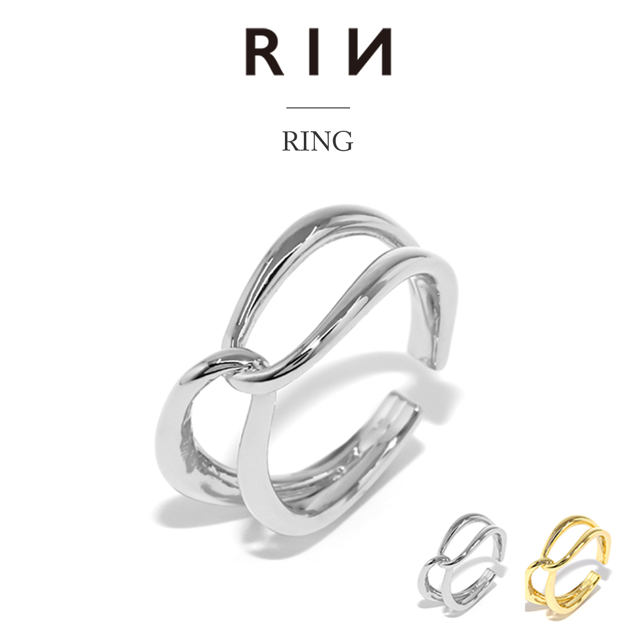 凛 RIN ボディピアス クロス 16G 軟骨 チェーン 十字架