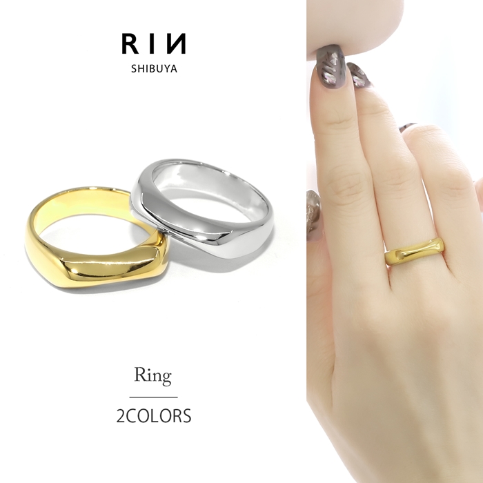 凛 RIN 指輪 レディース リング シンプル スクエア 四角