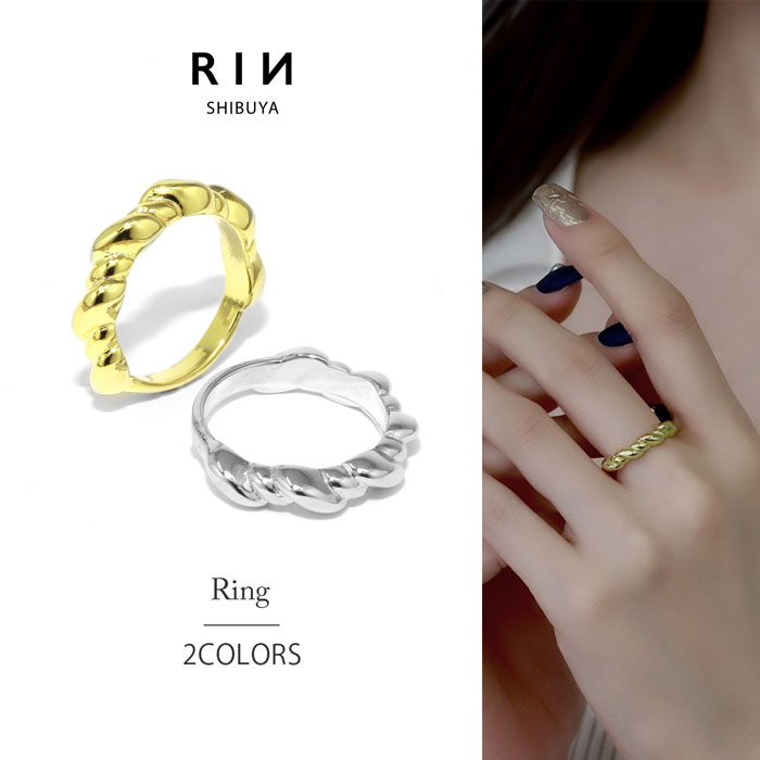 凛 RIN 指輪 レディース リング ツイスト ひねり ねじり 18K