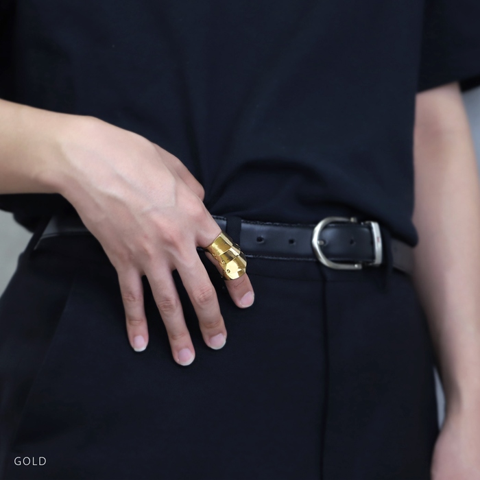 アーマーリング 指輪 リング 鎧 甲冑 騎士 ユニセックスデザイン 15号 スタイリッシュ ハード メンズ | 凛 RIN | 09