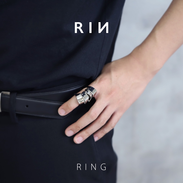 アーマーリング 指輪 リング 鎧 甲冑 騎士 ユニセックスデザイン 15号 スタイリッシュ ハード メンズ | 凛 RIN