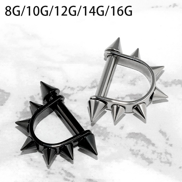 凛 RIN ボディピアス 軟骨 14G 16G 10G 12G 8G スパイク トゲ