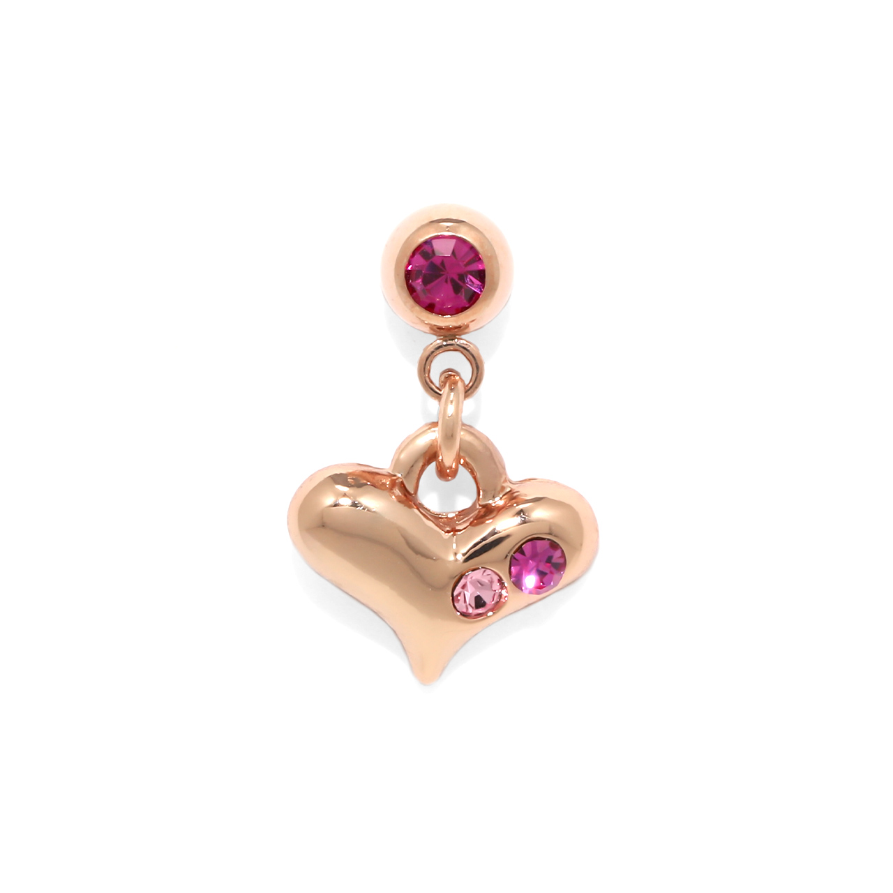 凛 RIN ボディピアス ハート 軟骨 16G 14G 揺れる ストレートバーベル