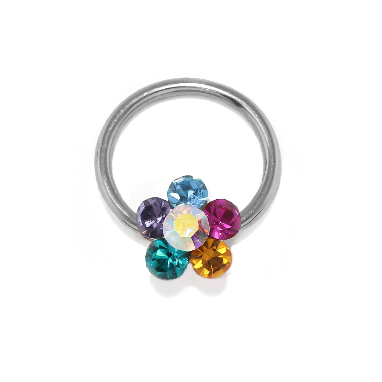 凛 RIN ボディピアス ビーズリング 花 軟骨 14G 16G フラワー
