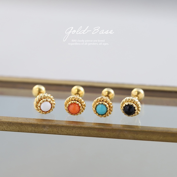 凛 RIN 軟骨ピアス 14G 16G ボディピアス 軟骨 ピアス