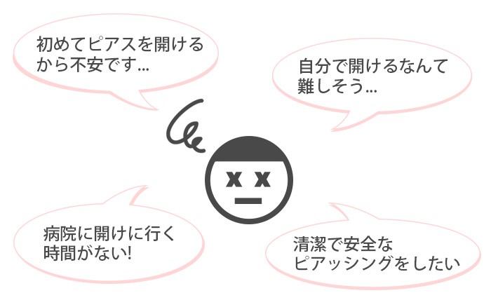 瞬間ピアッサー 両耳