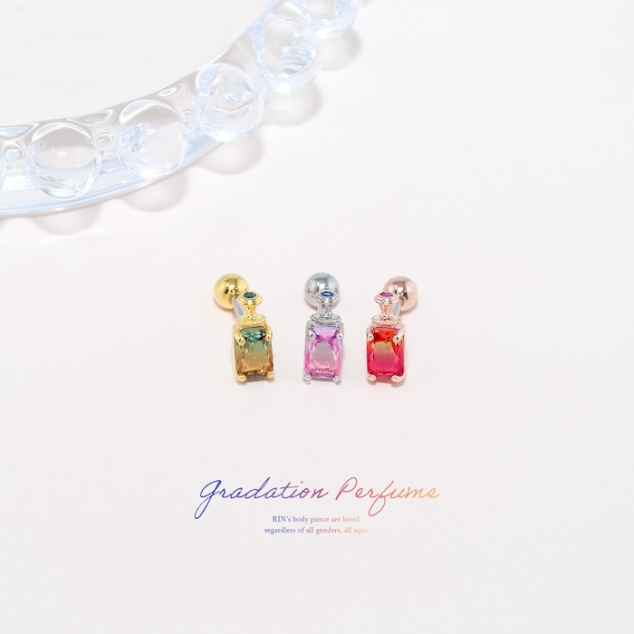 ストレート グラデーション（ピアス・イヤリンング）［IKUE