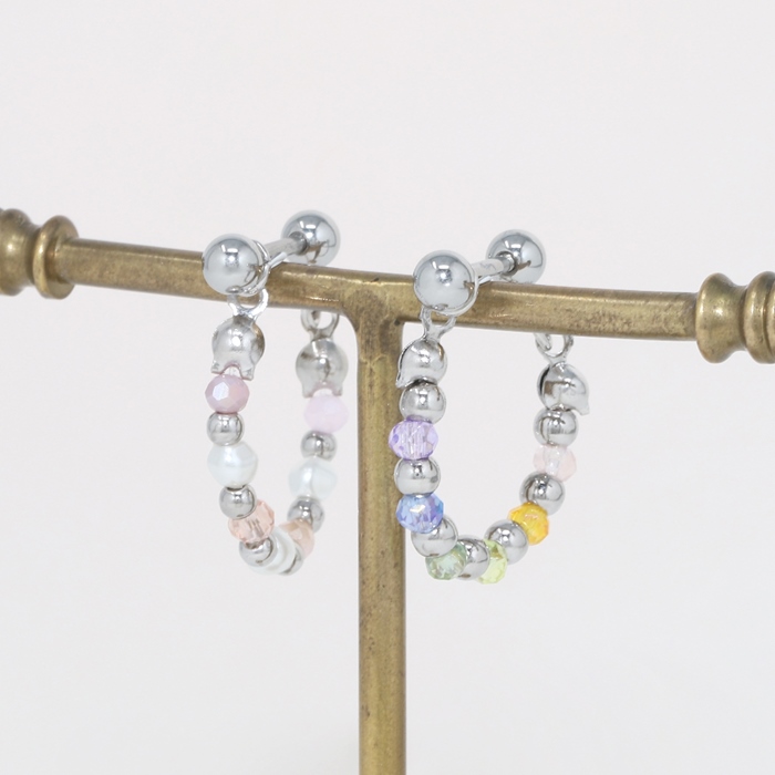 クリアビーズがかわいい