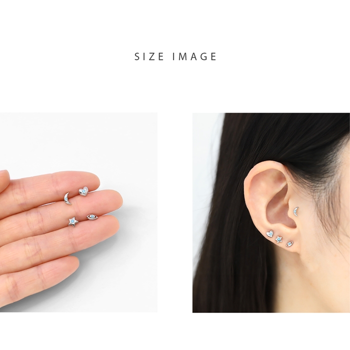 ピアス　No.5229 楽天市場】Baqless バックレス ピアス ゴールド シルバー