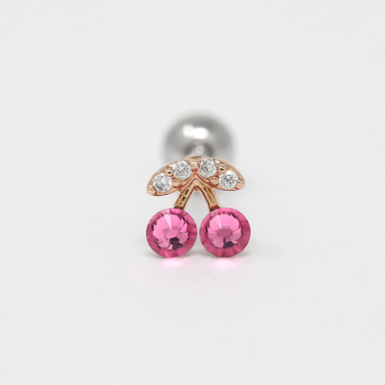 凛 RIN 軟骨ピアス 16G ボディピアス さくらんぼ チェリー ジュエル
