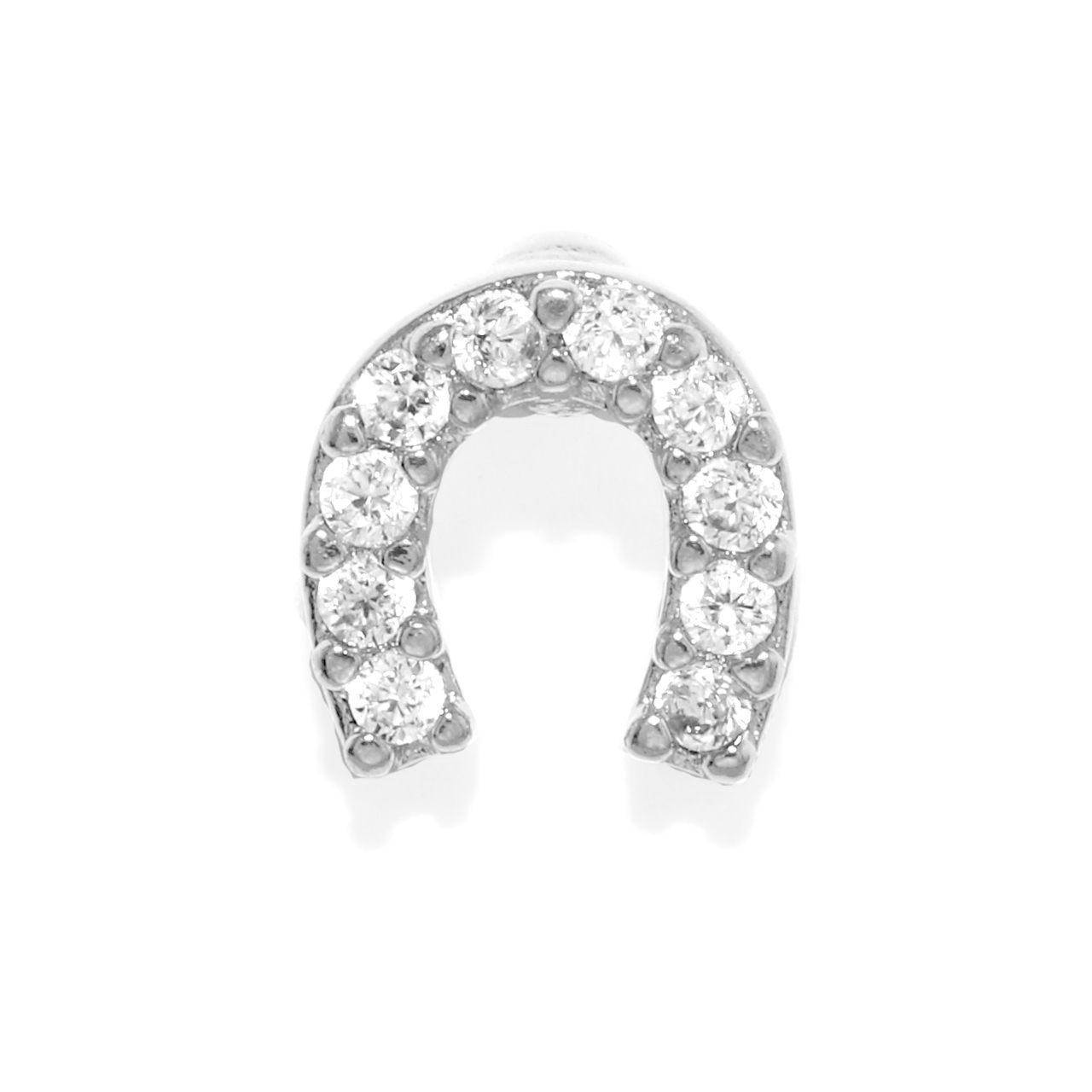 馬蹄型 ピアス 凛 RIN ボディピアス 馬蹄 キャッチ 16G 18G 軟骨ピアス キラキラ