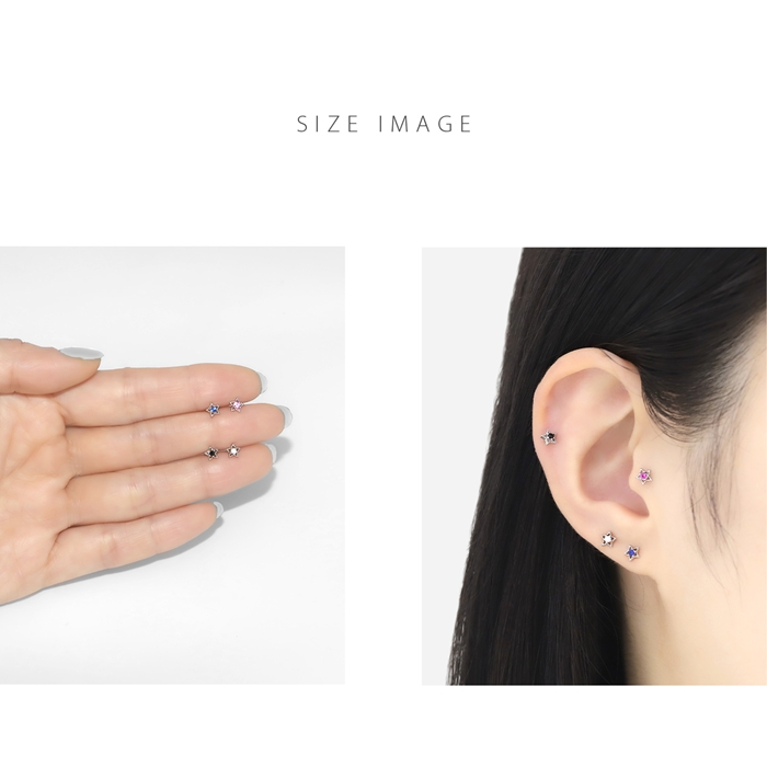 キャッチ ボディピアス 16G 18G 軟骨 ...の詳細画像5