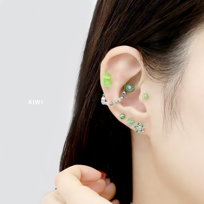 凛 RIN ボディピアス 16G 軟骨 フルーツ 果物 スイカ キウイ オレンジ