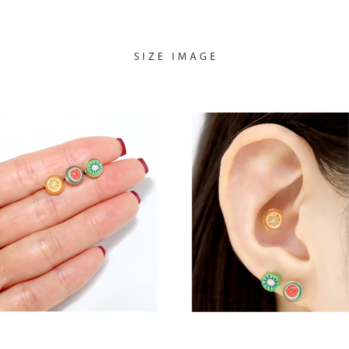 凛 RIN ボディピアス 16G 軟骨 フルーツ 果物 スイカ キウイ オレンジ