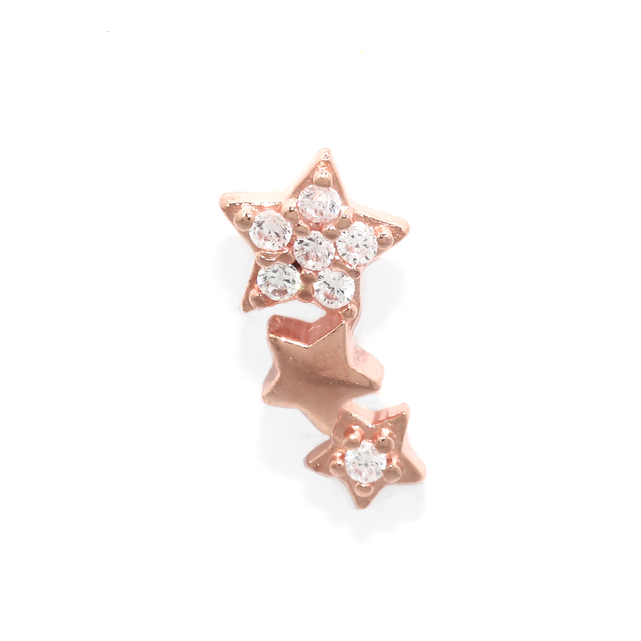 凛 RIN ボディピアス 16G 軟骨ピアス 3連 ヘリックス ジュエル 星