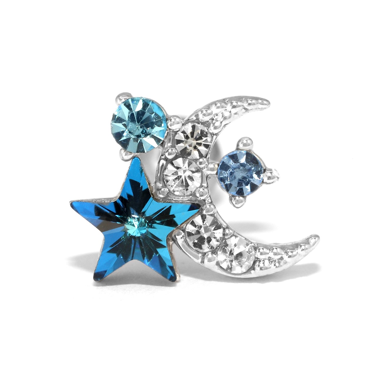 美月様☆17点　金属ピアス 凛 RIN ボディピアス 16G 月 星 軟骨ピアス ジュエル ムーン