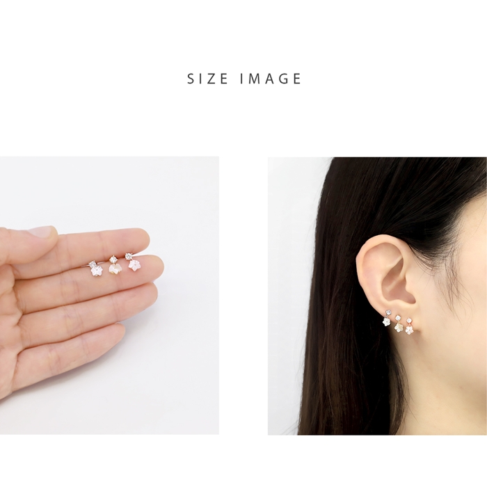 凛 RIN 軟骨ピアス 16G ボディピアス 花 フラワー ジュエル 揺れる