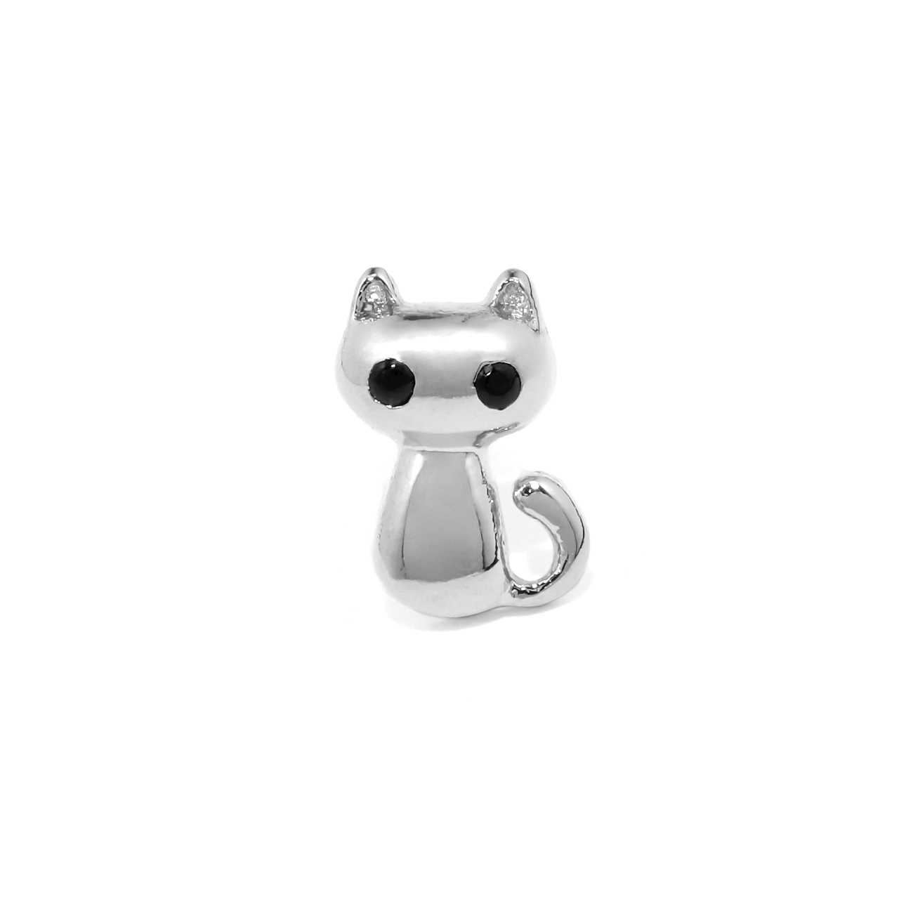凛 RIN 軟骨ピアス 16G ボディピアス 猫 ねこ 骨 かわいい 小さめ