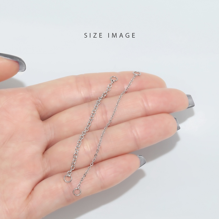 凛 RIN チャーム チェーン 14G 16G 18G ボディピアス シルバー