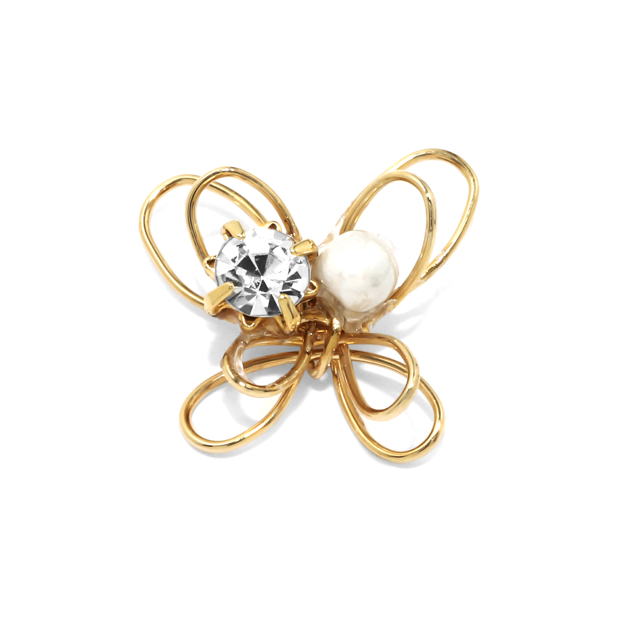 凛 RIN チャーム ボディピアス 蝶 バタフライ ちょうちょ キラキラ
