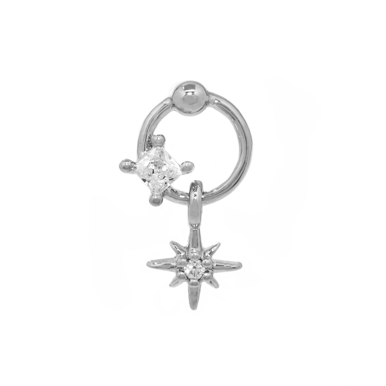 凛 RIN ボディピアス 宇宙 16G ヘリックス 星 軟骨 スプラッシュ