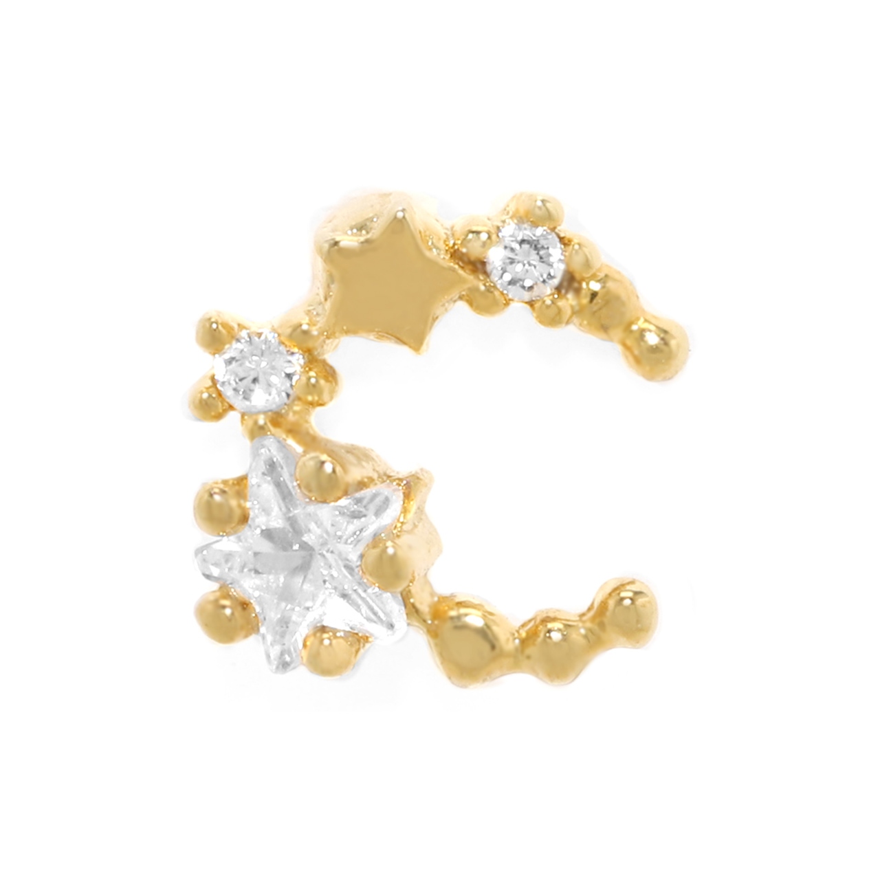 凛 RIN ボディピアス 16G 軟骨ピアス 星 スター ジュエル 月 ムーン