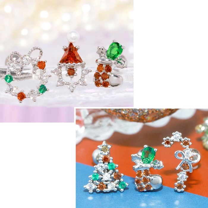 クリスマス キャンディケインピアス