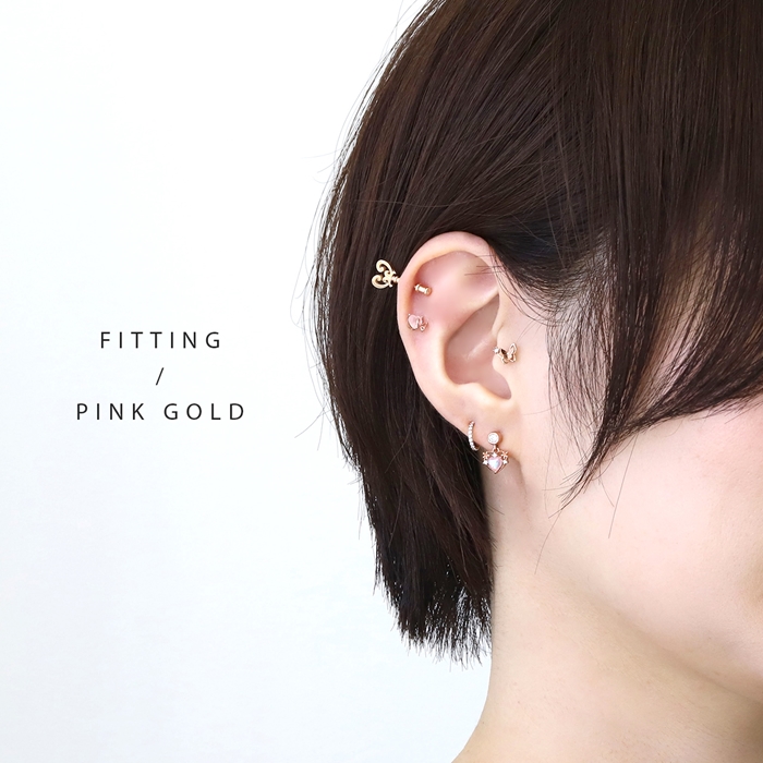 凛 RIN ボディピアス 16G ハート 軟骨ピアス 蝶々 バタフライ