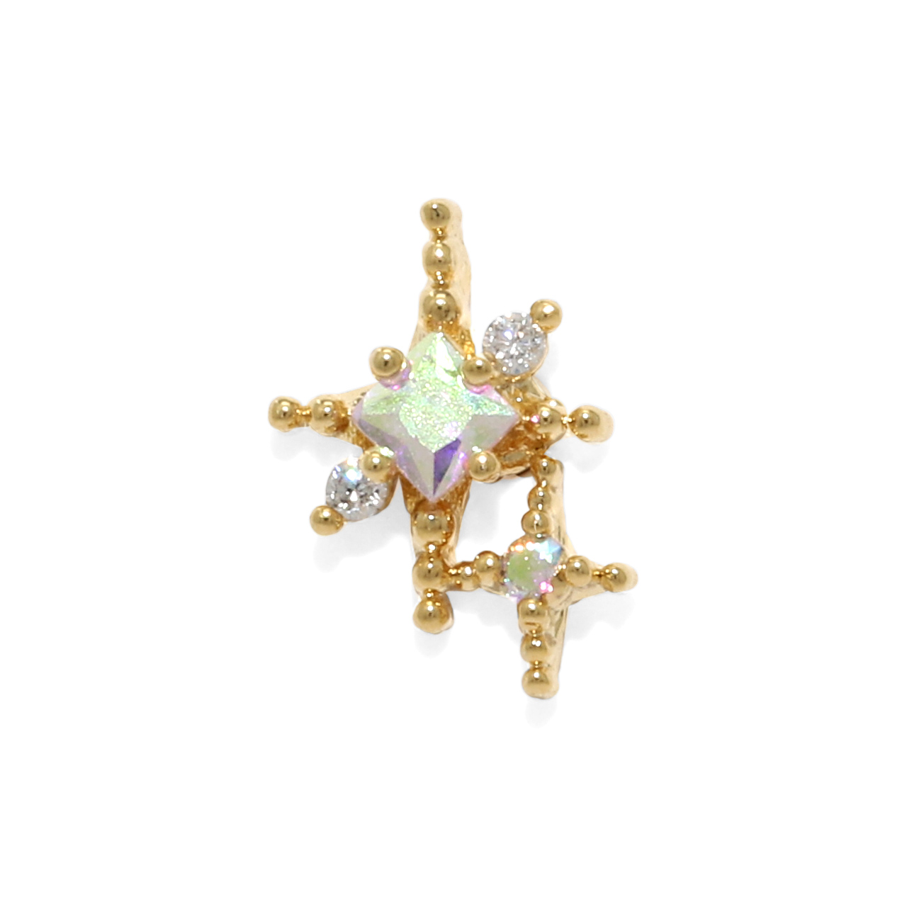 凛 RIN 軟骨ピアス 16G ボディピアス 星 スター キラキラ ジュエル