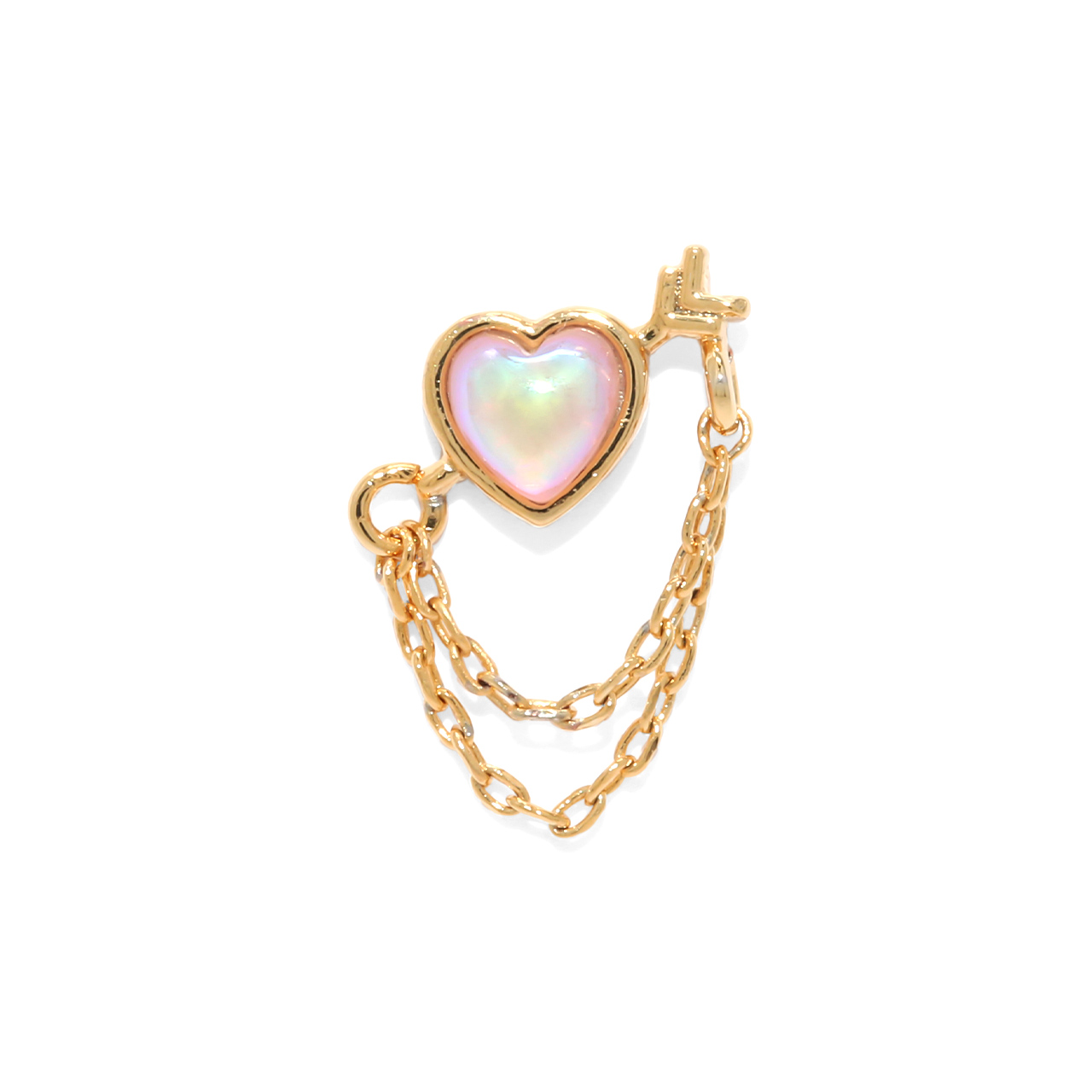 凛 RIN 軟骨ピアス 16G ボディピアス ハート 矢 アロー 天使の矢