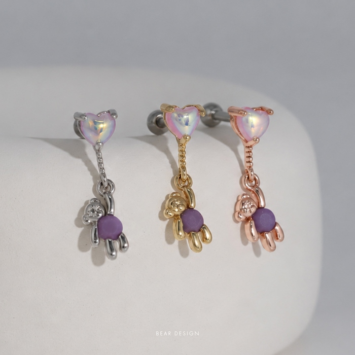 凛 RIN ボディピアス ハート くま うさぎ 軟骨 16G コアラ 兎 風船