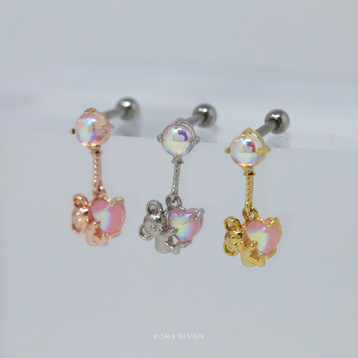 凛 RIN ボディピアス ハート くま うさぎ 軟骨 16G コアラ 兎 風船