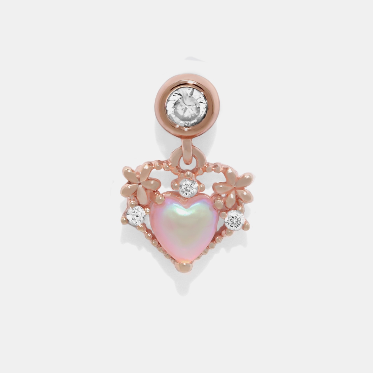 凛 RIN ボディピアス ハート 14G 16G 可愛い 軟骨ピアス 揺れる