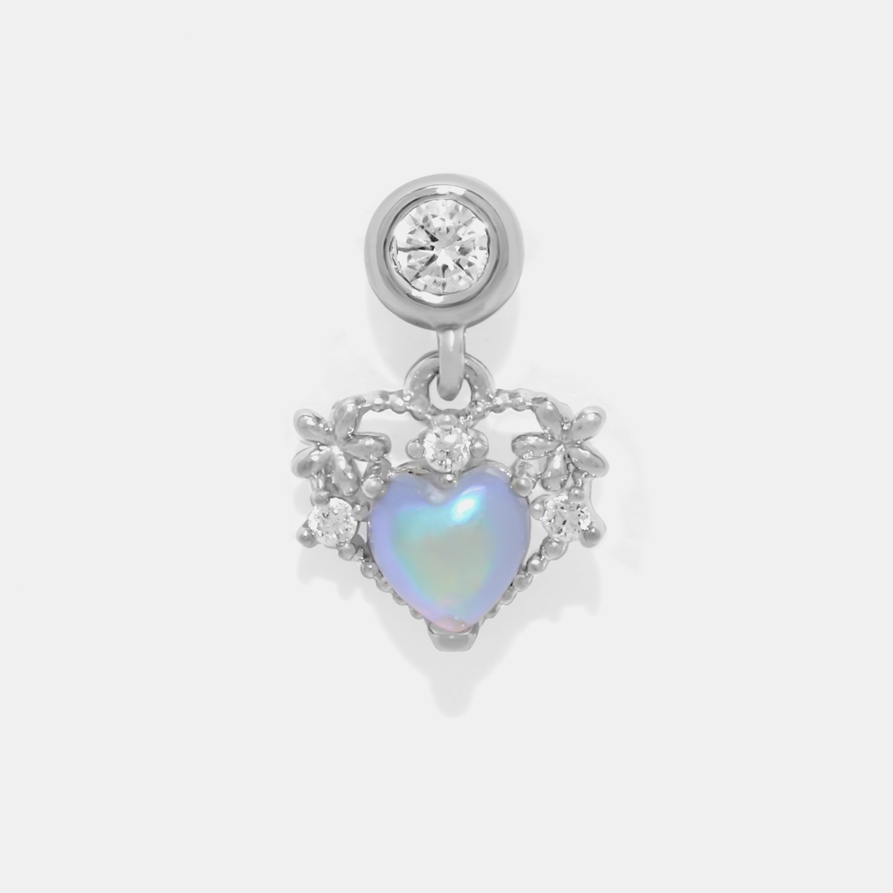 凛 RIN ボディピアス ハート 14G 16G 可愛い 軟骨ピアス 揺れる