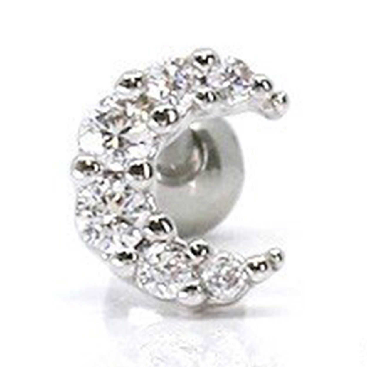 凛 RIN ボディピアス 月 軟骨 16G ムーン ジュエル 宇宙