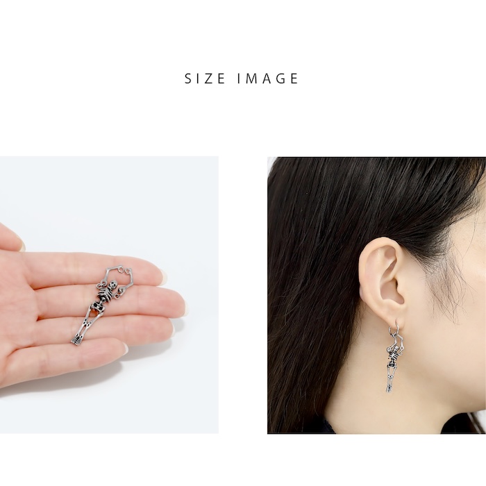 凛 RIN チャーム 軟骨ピアス 18G パーツ ボディピアス 16G スカル