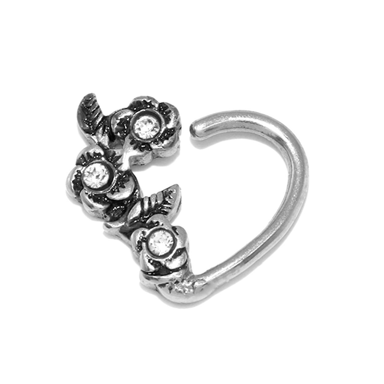 【りん♪です】14kgfブレスレット・ピアス 凛 RIN ボディピアス 16G 軟骨 ハート 花 シームレスリング フープ