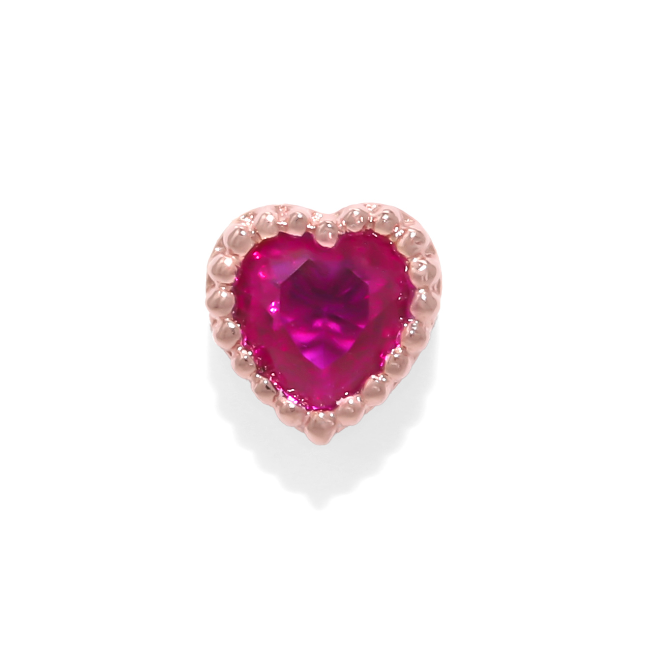 天然ダイアモンドハートカットルースネックレスピアスリング素材ハンドメイド 凛 RIN 軟骨ピアス 16G ボディピアス ハート プチ 小さい 小ぶり