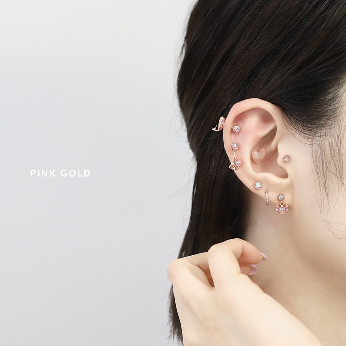 凛 RIN 軟骨ピアス 16G ボディピアス クジラ 鯨 夏 ストレート