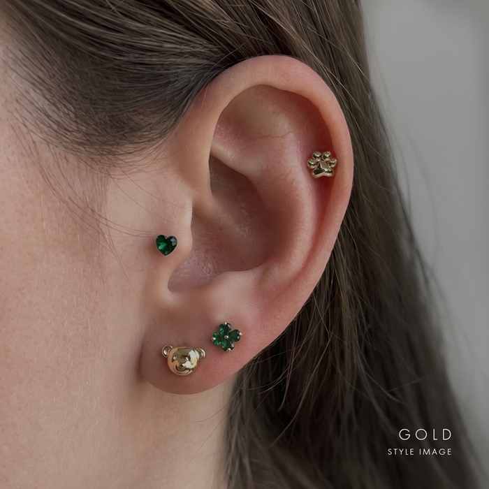 軟骨ピアス かわいい 16G ボディピアス 肉...の詳細画像5