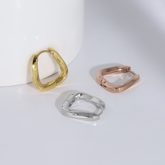 ホワイトデー ピアス 金属アレルギー対応 フープ レディース ワンタッチ リング サージカルステンレス 『両耳用・2個セット』 | 凛 RIN | 16